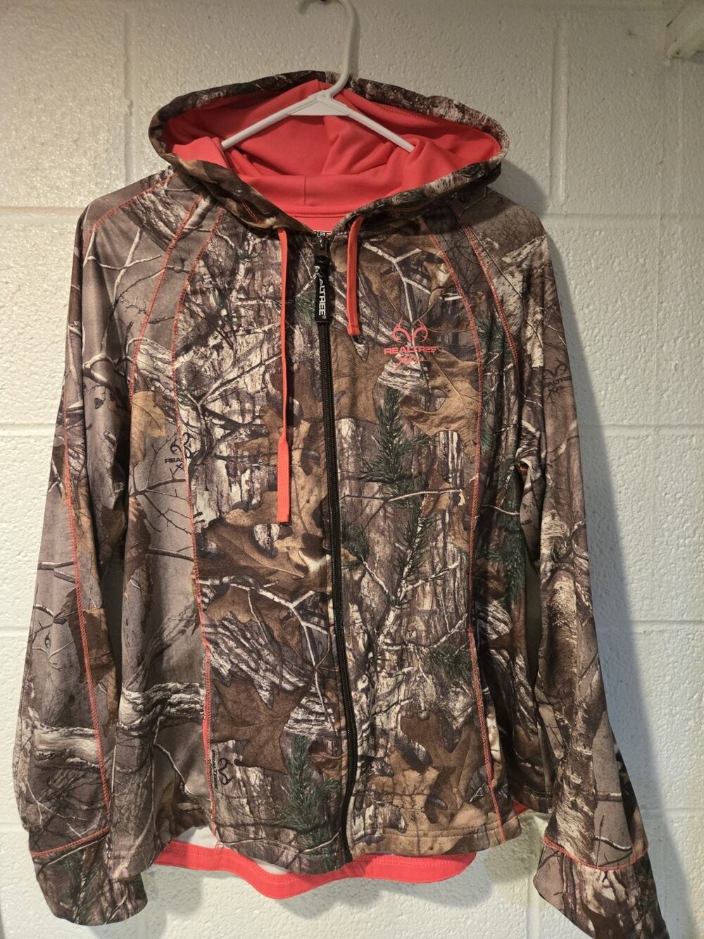 Realtree Womens Full Zip Camo Jacket Size L